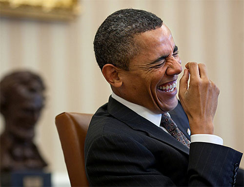 Obama Laughing